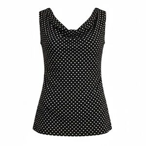 Peter Nygard NWT Cowl neck, sleeveless polkadot tunic